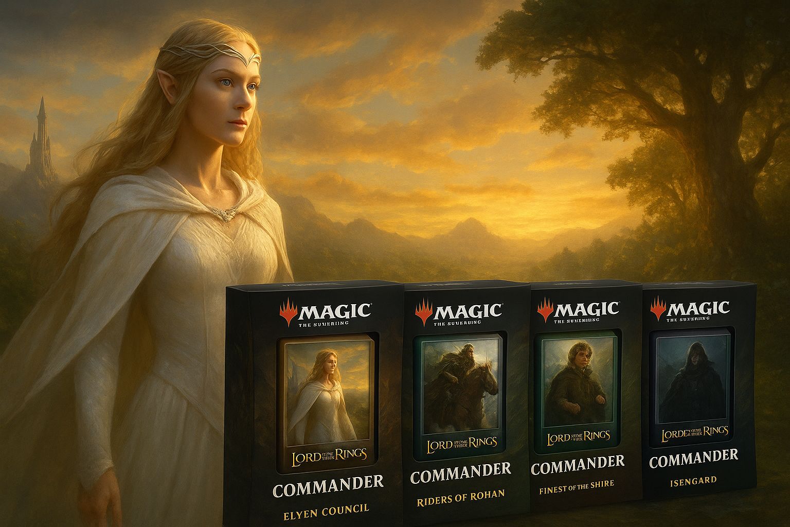Magic: The Gathering's Lord of the Rings Commander Decks Are Back Online with Discounts